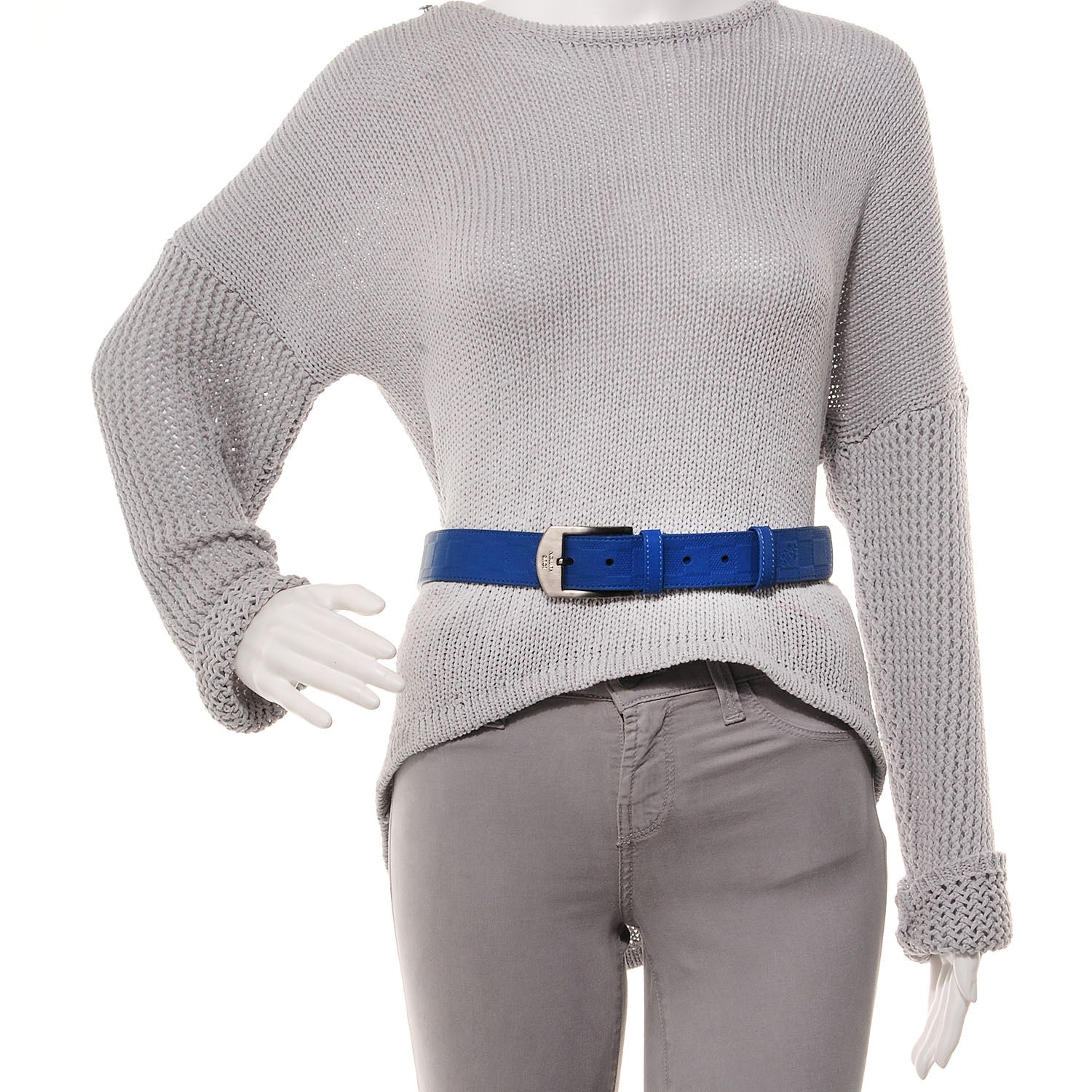Louis Vuitton Calfskin Damier Infini Detroit 35mm Belt 100 40 Neptune 2 of 7
