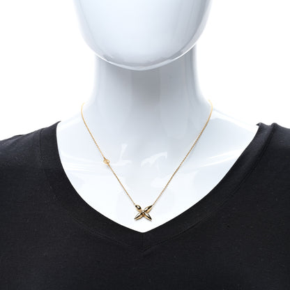 Louis Vuitton Metal Louisette Necklace Gold 3 of 4