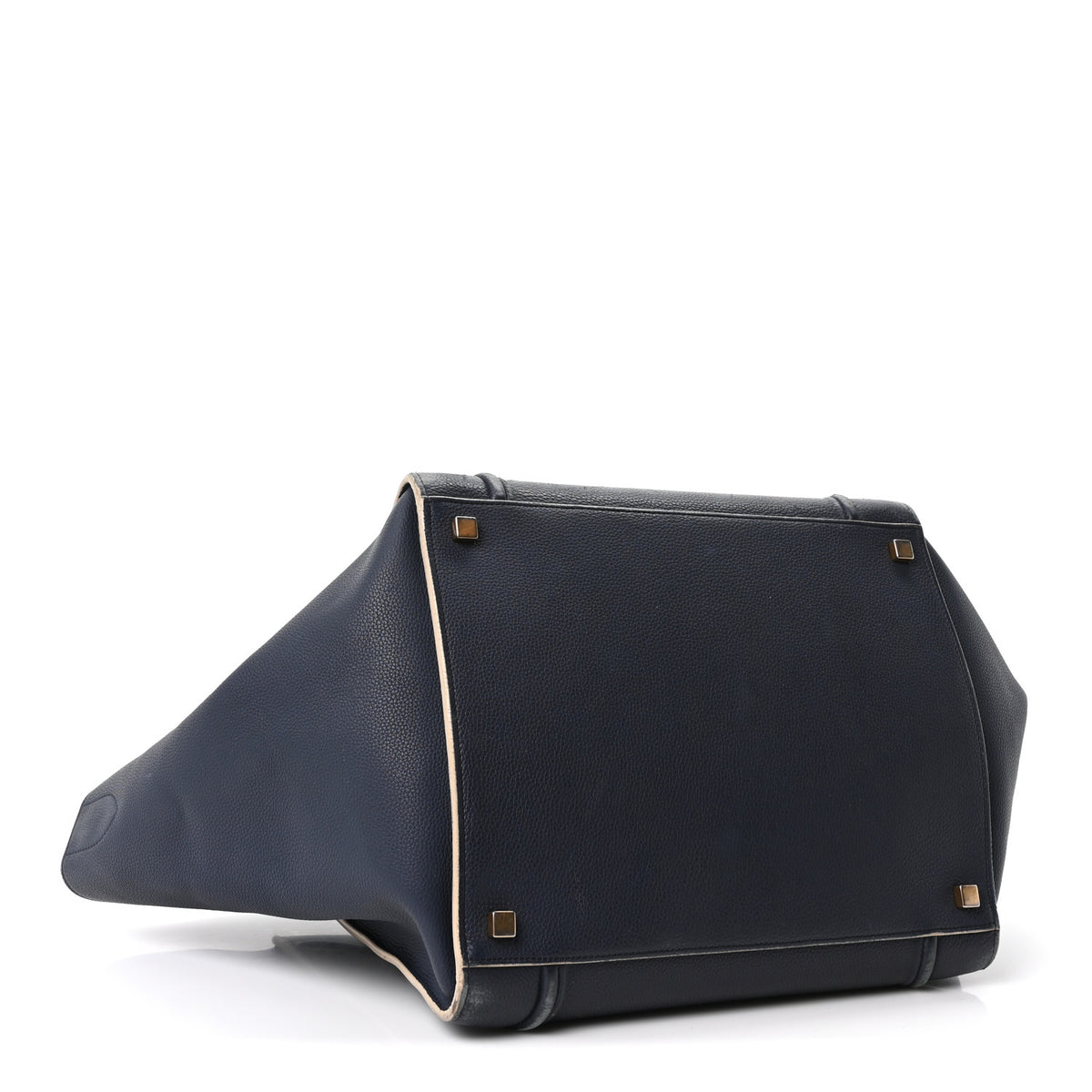 Baby Grained Calfskin Medium Phantom Luggage Navy