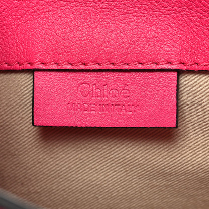 Chloe Suede Calfskin Mini Faye Backpack Fuchsia Rose 6 of 11
