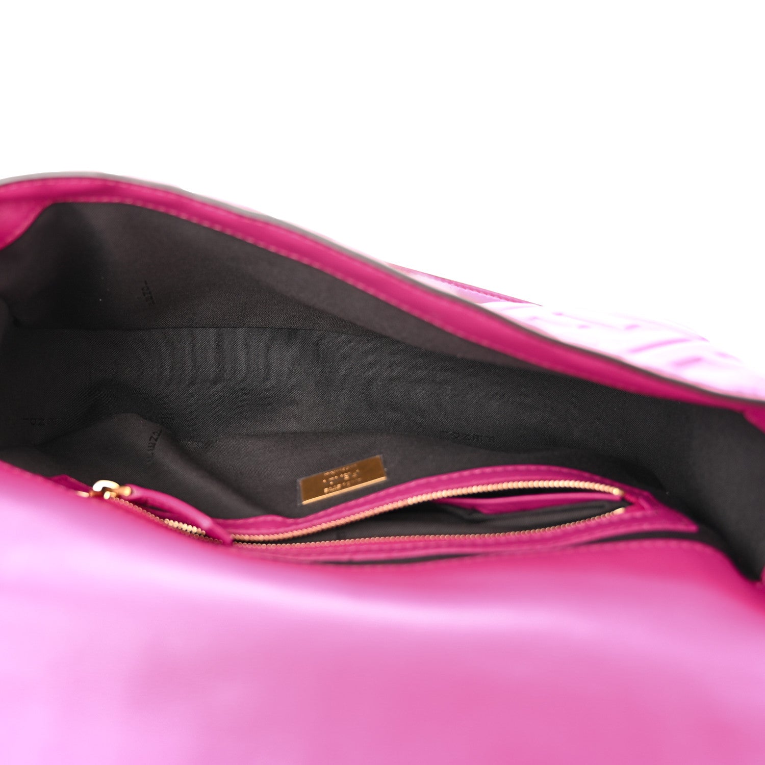 Fendi Nappa FF 1974 Embossed Baguette Ciclamino Pilar 5 of 10