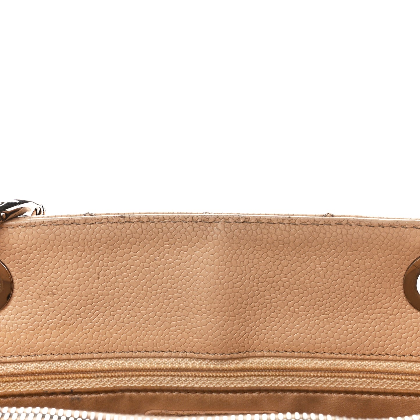 Caviar Quilted Grand Shopping Tote GST Beige Clair