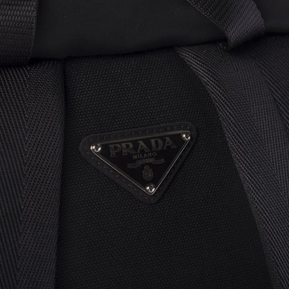 Prada Technical Nylon Double Buckle Backpack Black 8 of 10