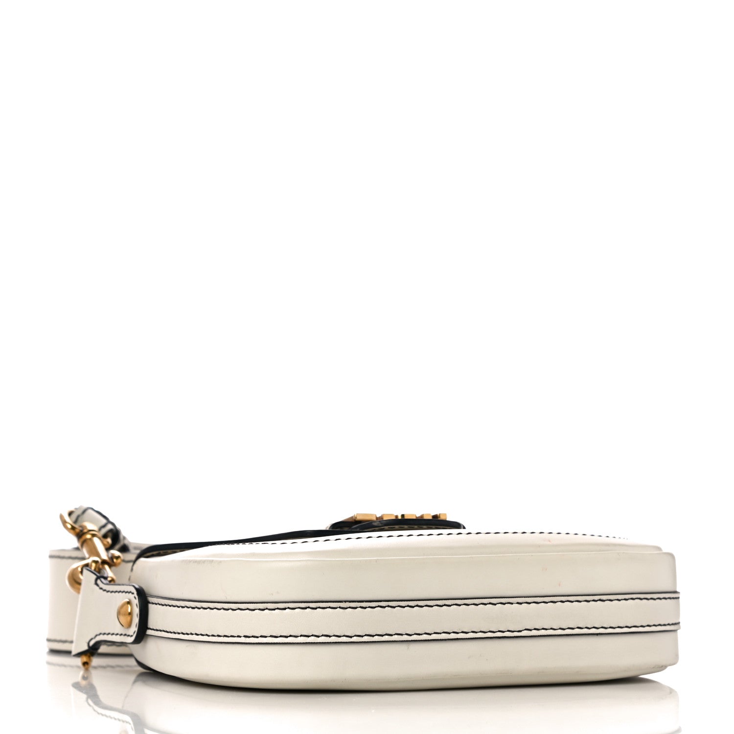 Christian Dior Calfskin D Fence Saddle Bag Latte 7 of 12