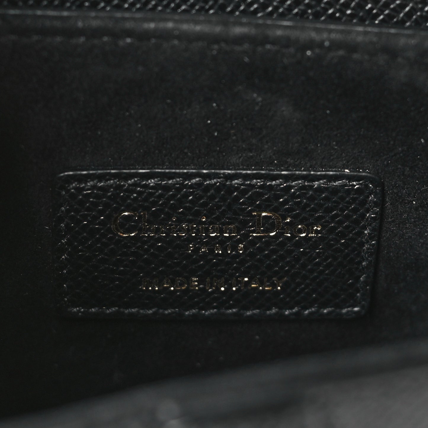 Grained Calfskin Mini Saddle Bag Black
