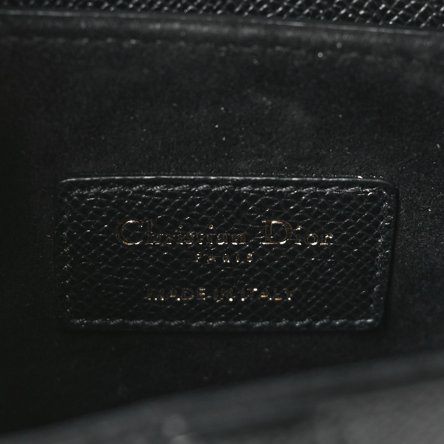 Christian Dior Grained Calfskin Mini Saddle Bag Black 6 of 11