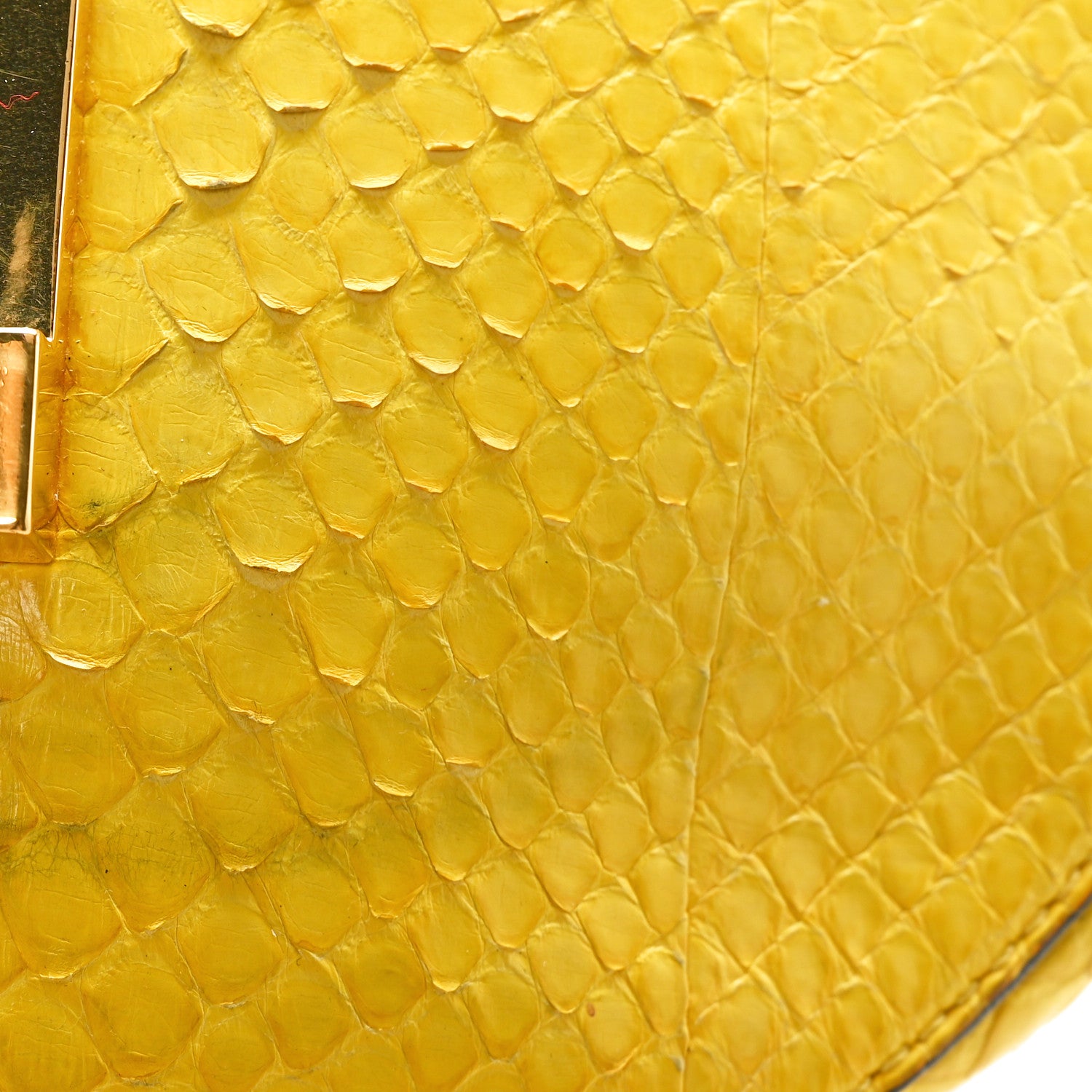 Chloe Snakeskin Mini Drew Shoulder Bag Yellow 10 of 10