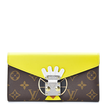 Louis Vuitton Monogram Tribal Mask Sarah Wallet Yellow 1 of 7