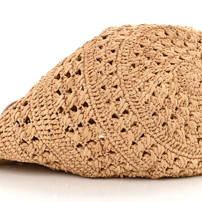 Saint Laurent Raffia Calfskin Small Panier Tote Naturel 9 of 12