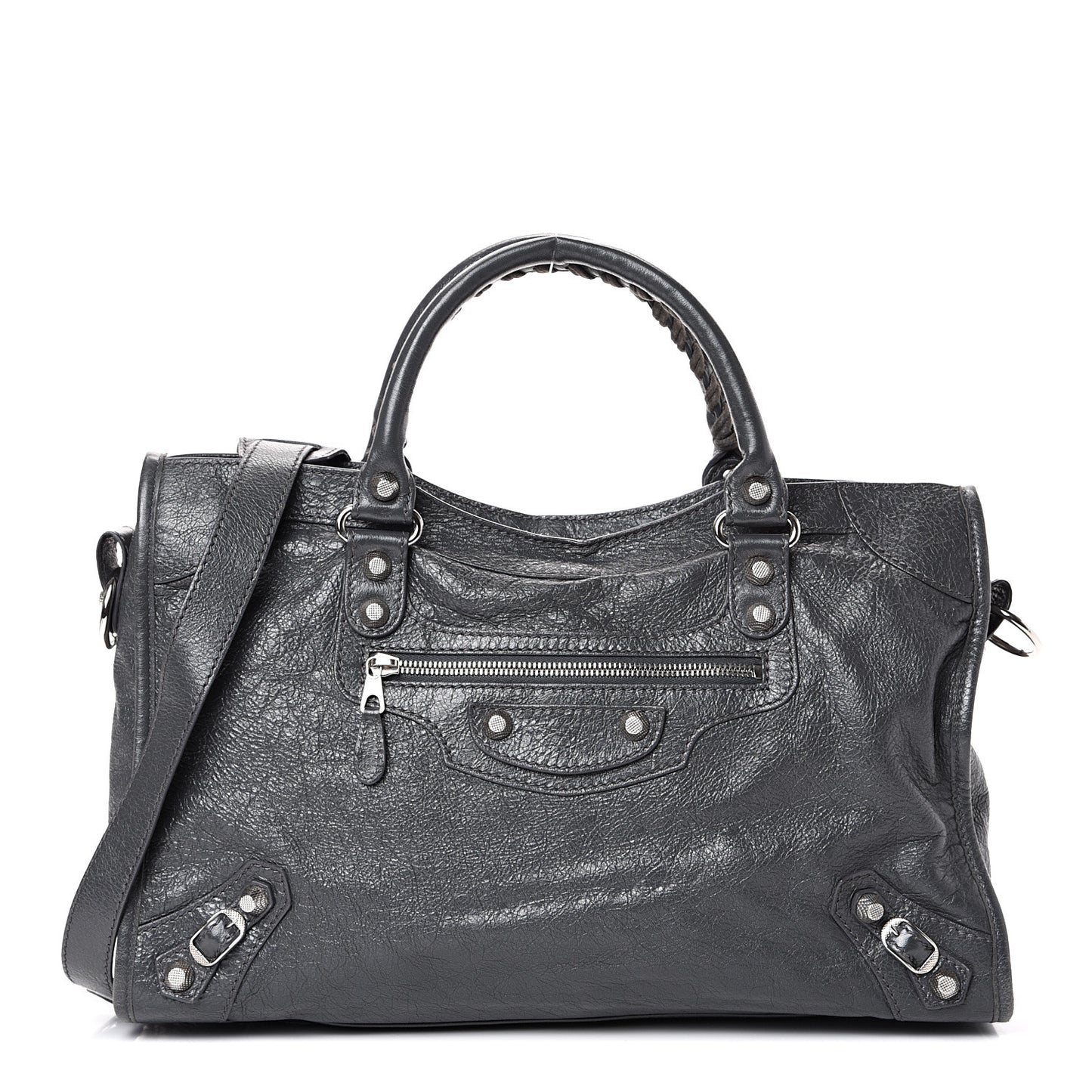 Agneau Giant 12 Silver Hardware City Gris Fossile