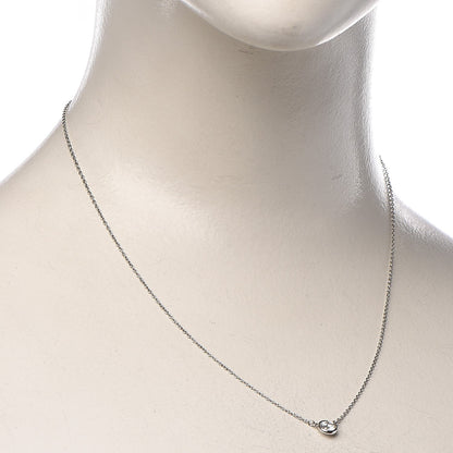 Tiffany Platinum Diamond .25ct Elsa Peretti Diamonds by the Yard Pendant Necklace 2 of 8