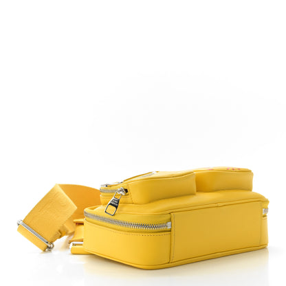 Louis Vuitton Calfskin Embossed Monogram Vuittamins Utility Crossbody Yellow 4 of 11