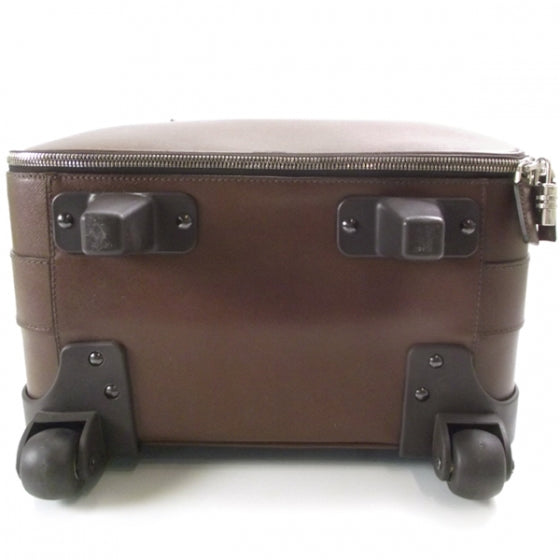 Saffiano Rolling Suitcase Brown
