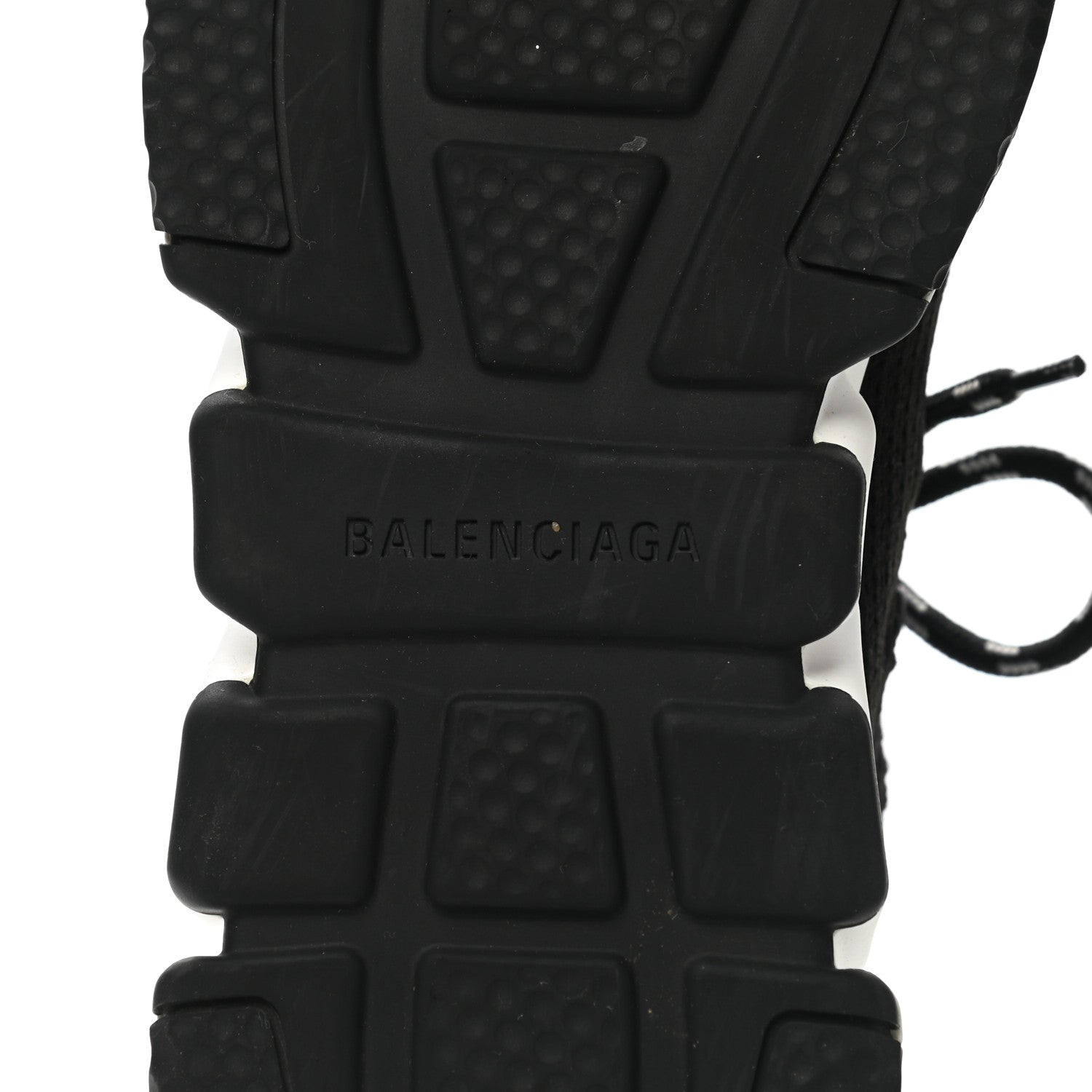 Balenciaga Recycled Knit Bi-Color Sole Womens Speed Lace Up Sneakers 40 Black White 6 of 9