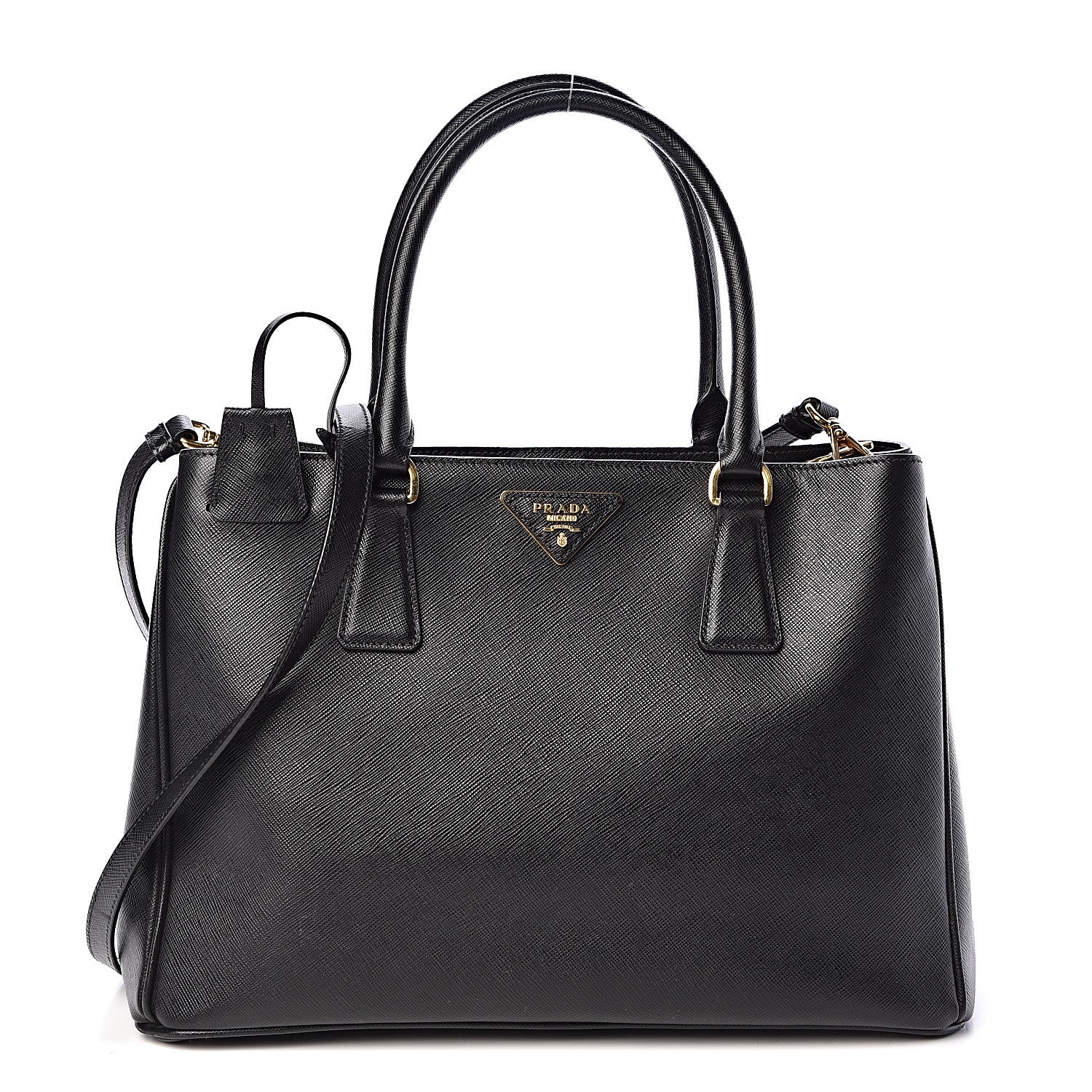 Prada Saffiano Lux Medium Tote Black 1 of 11