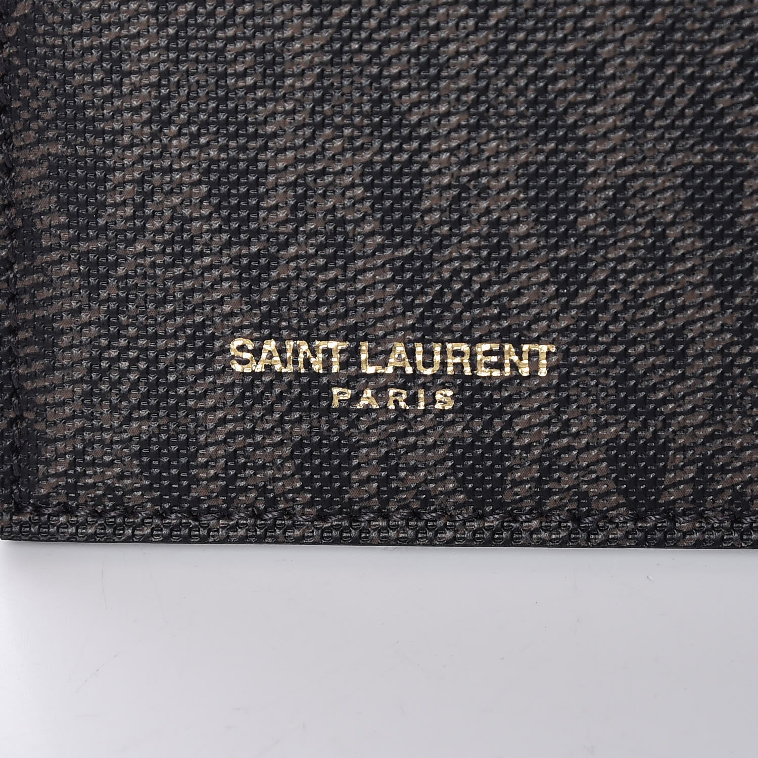 Saint Laurent Classic Toile Monogram Fragments Pouch Black Lino 6 of 9