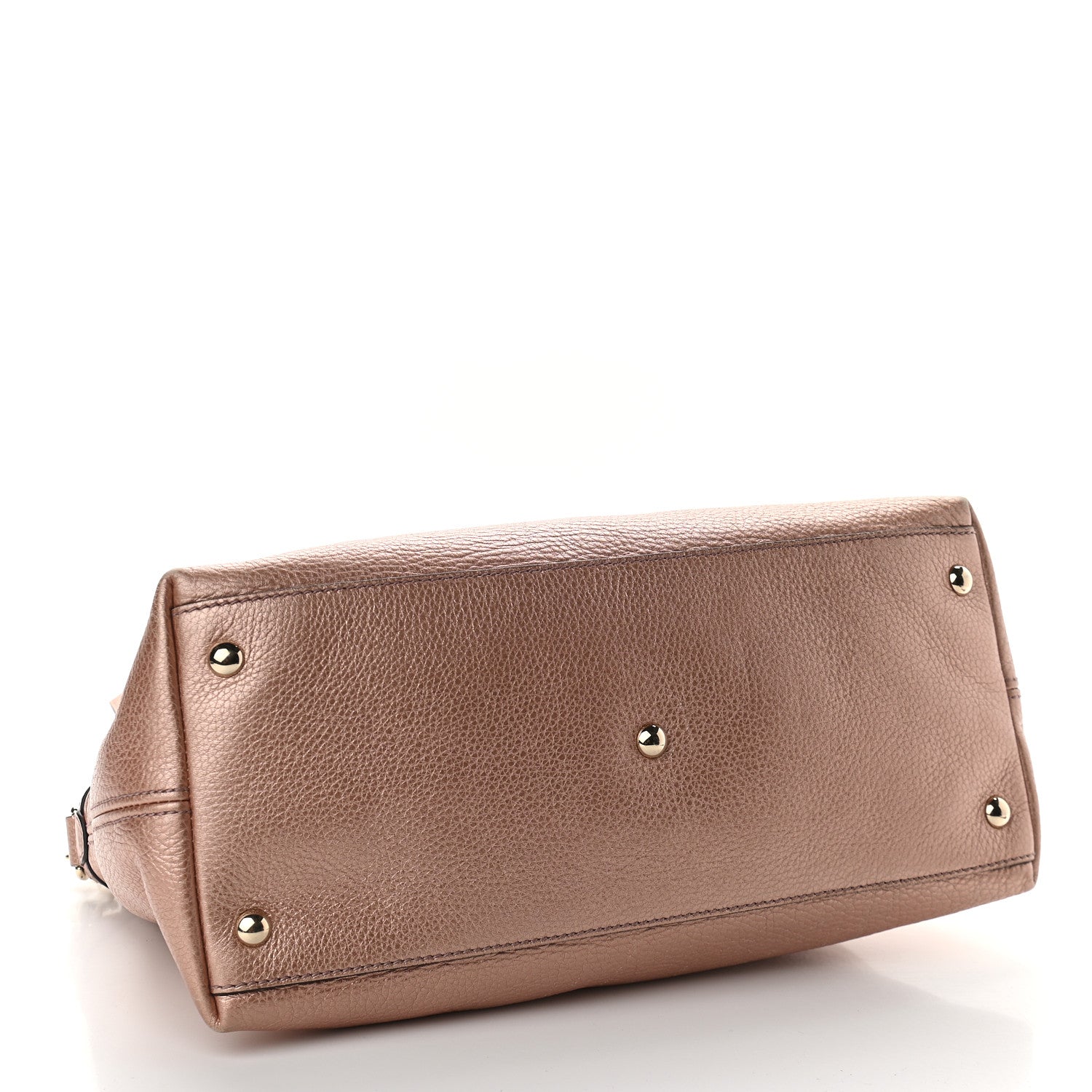 Gucci Metallic Cellarius Calfskin Small Soho Top Handle Satchel Pink 3 of 10