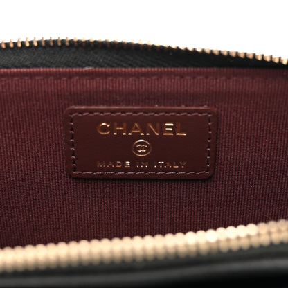 Chanel Caviar Quilted CC Zip Around Card Holder Black 6 of 8