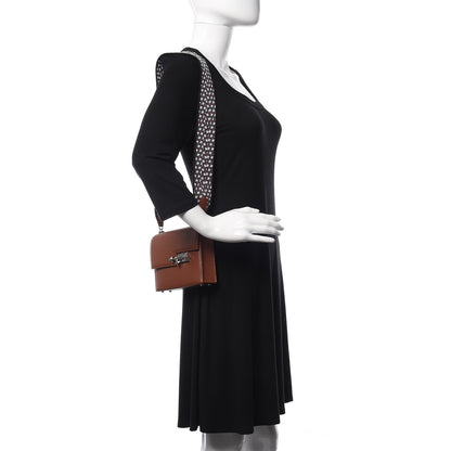 Hermes Chevre Mysore Mini Verrou Large Strap Bag Gold 2 of 11