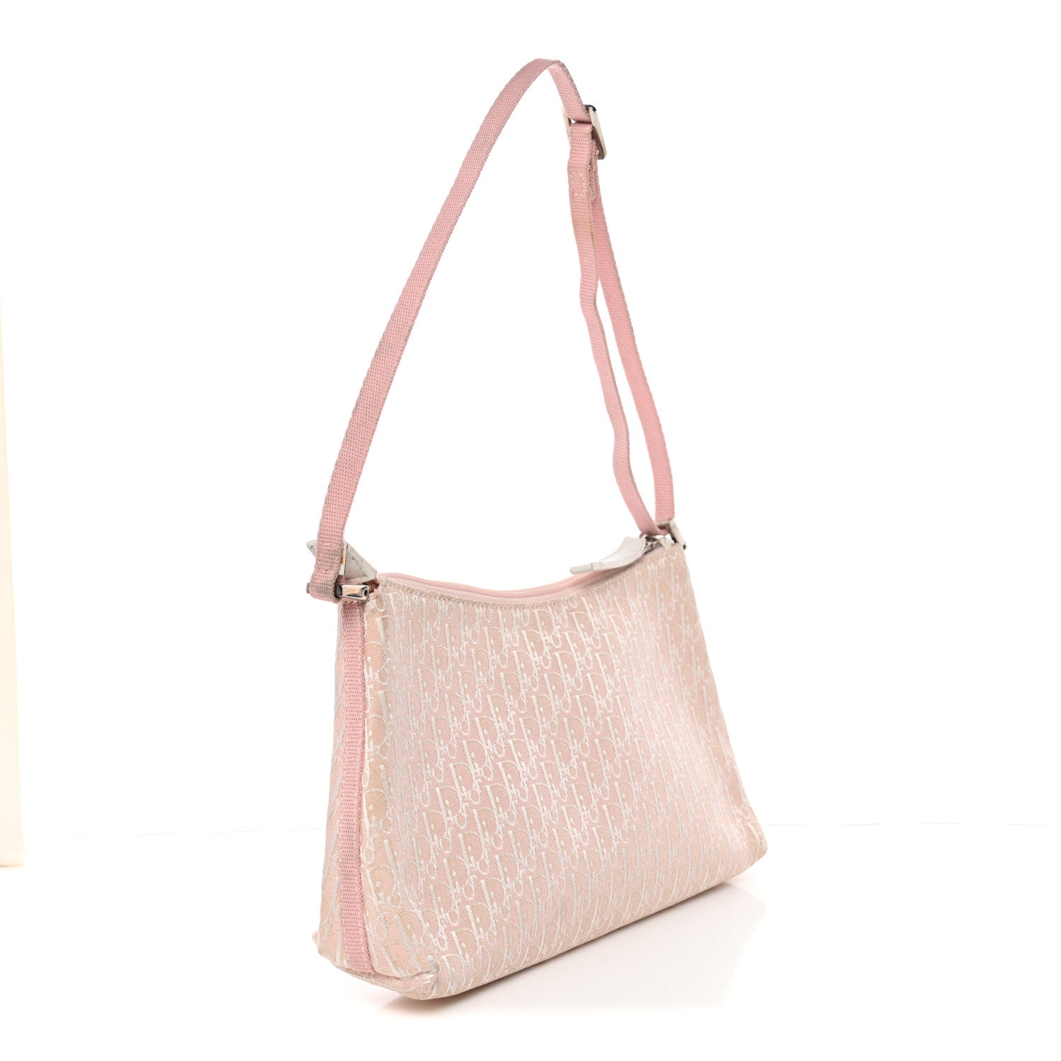 Christian Dior Monogram Shoulder Bag Pochette Pink 3 of 18