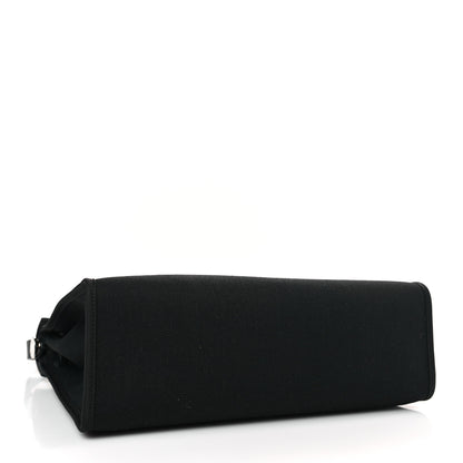 Hermes Military Toile Vache Hunter Herbag Zip PM 31 Black 4 of 8