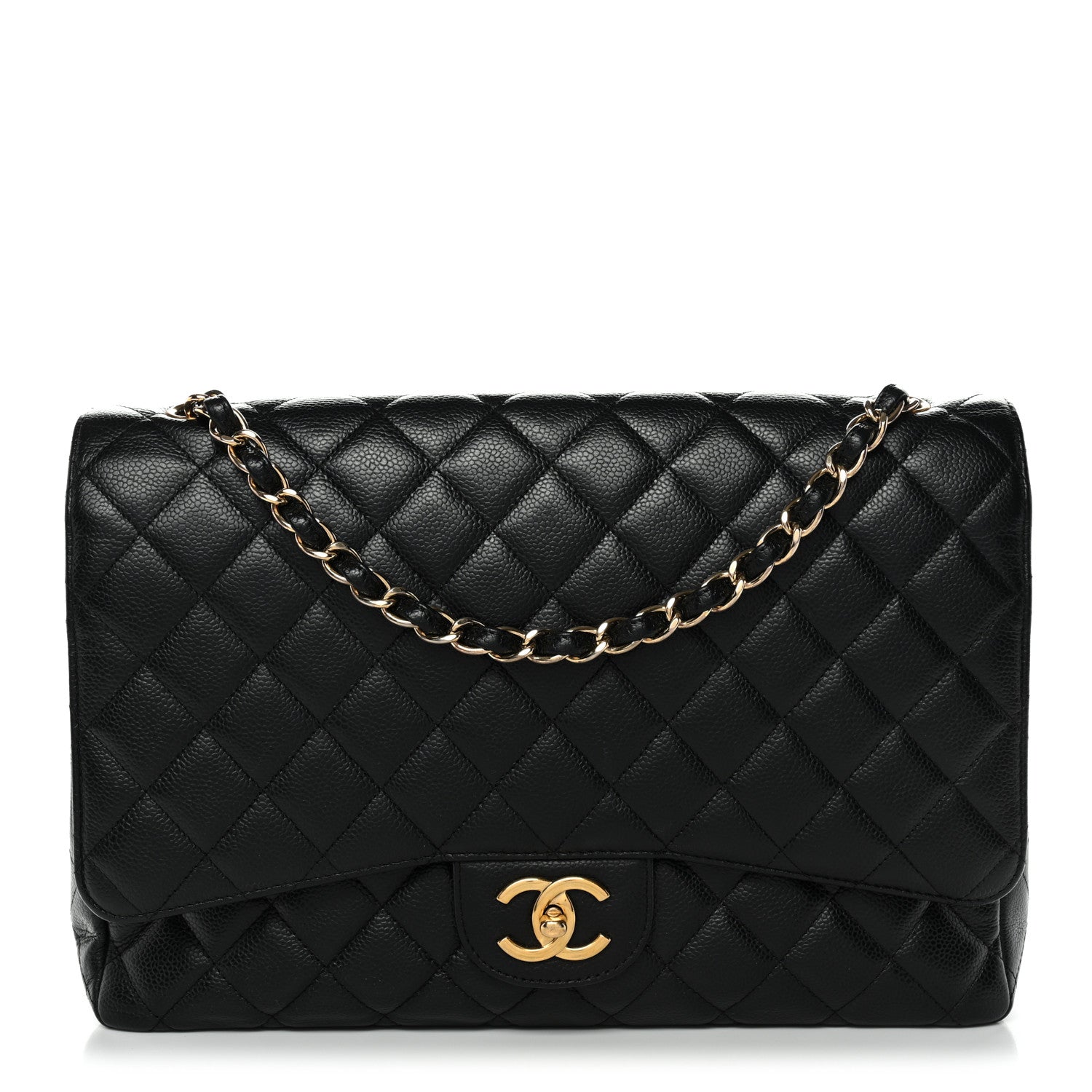 Chanel Caviar Quilted Maxi Double Flap Black 1 of 12