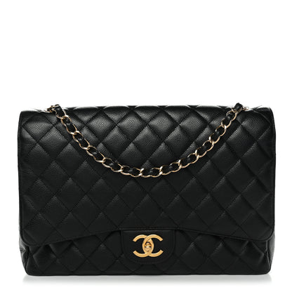 Chanel Caviar Quilted Maxi Double Flap Black 1 of 12