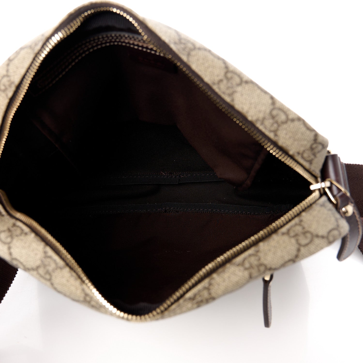Gucci GG Plus Monogram Selleria Calfskin Medium Messenger Bag Beige Ebony Cocoa Dark Chocolate 5 of 11