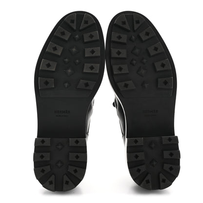 Hermes Glossed Calfskin First Oxford 37 Black 12 of 22