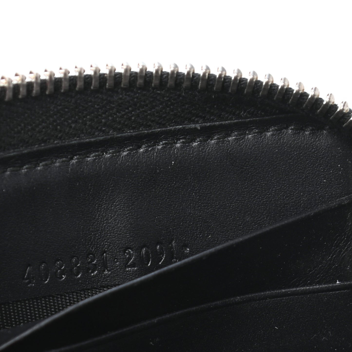 GG Supreme Monogram Web Zip Around Wallet Black Grey