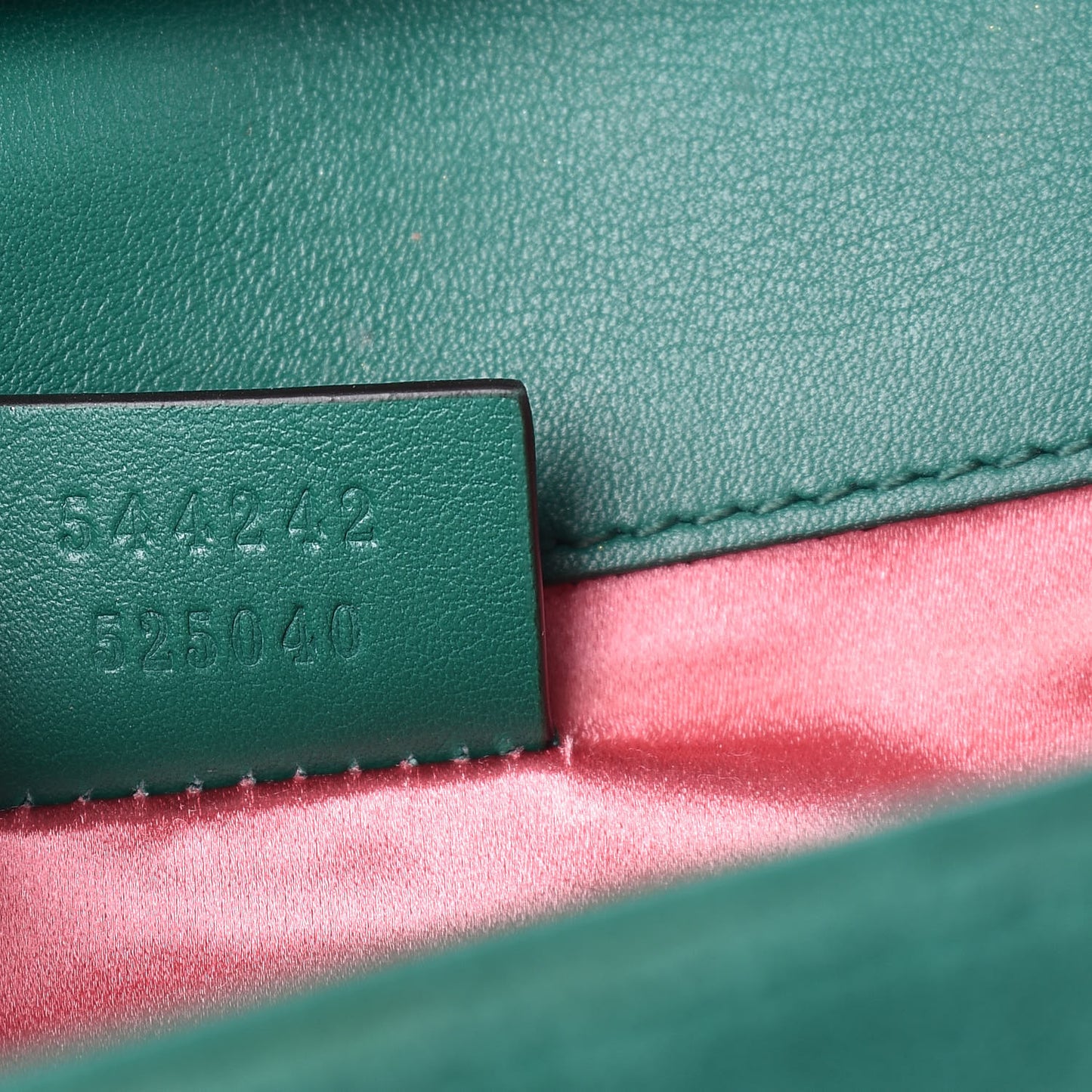 Velvet Crystal Square G Shoulder Bag Green