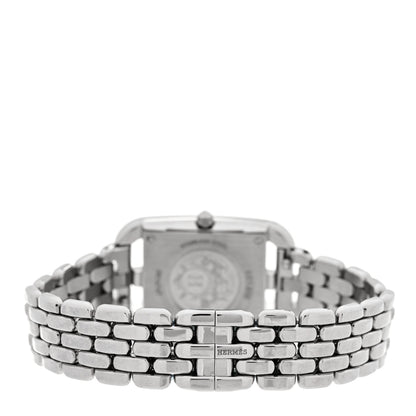 Hermes Stainless Steel Diamond Bezel Mother of Pearl 23mm Cape Cod Quartz Watch 3 of 5
