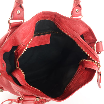 Balenciaga Agneau Giant 12 Rose Gold Hardware Town Coquelicot 10 of 12