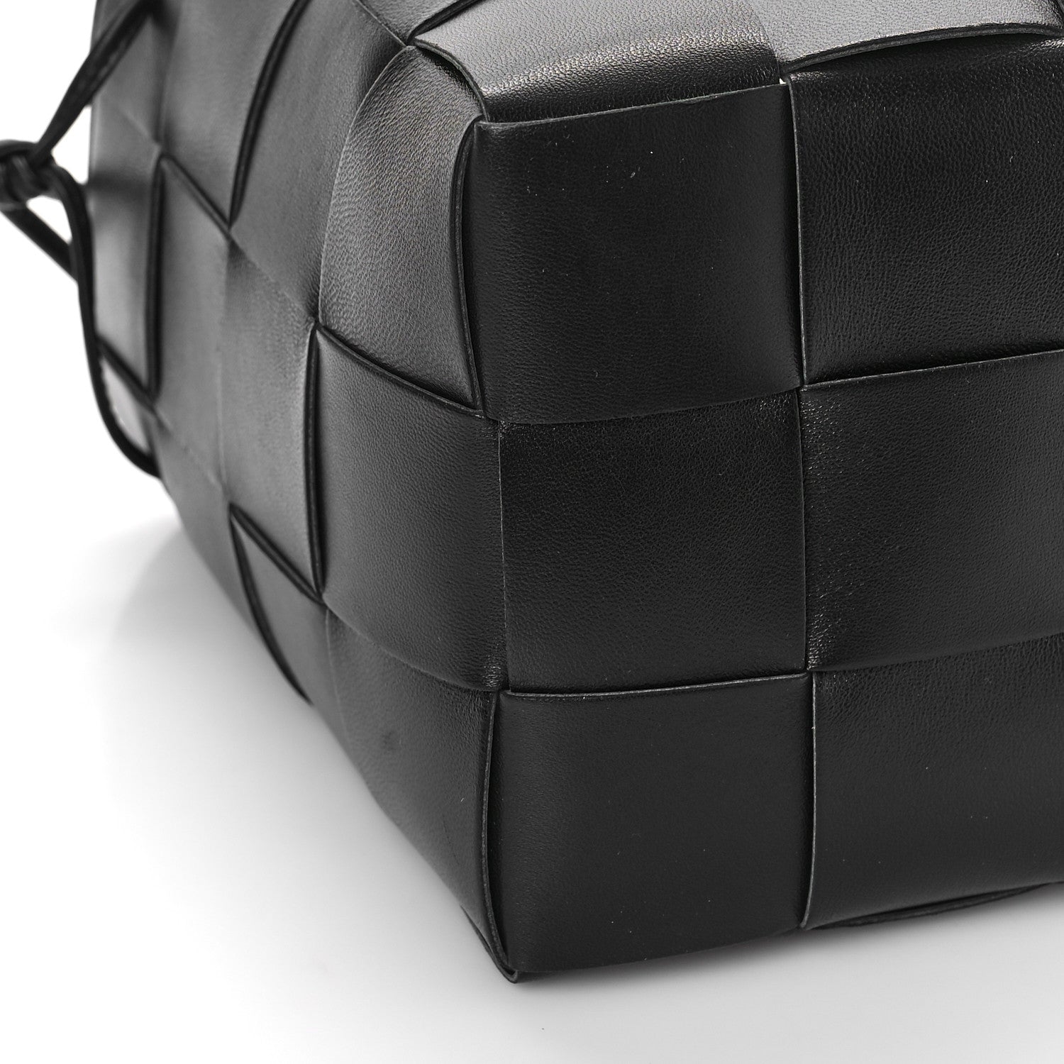 Bottega Veneta Nappa Maxi Intrecciato Cassette Bucket Bag Black 7 of 8