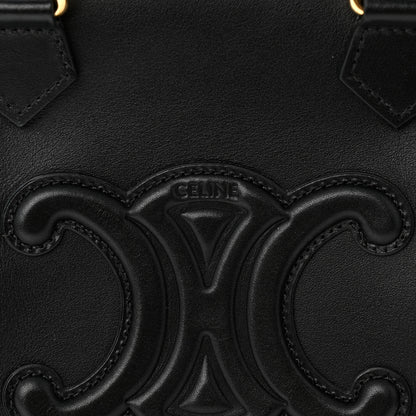 Celine Smooth Calfskin Triomphe Small Boston Bag Black 6 of 11