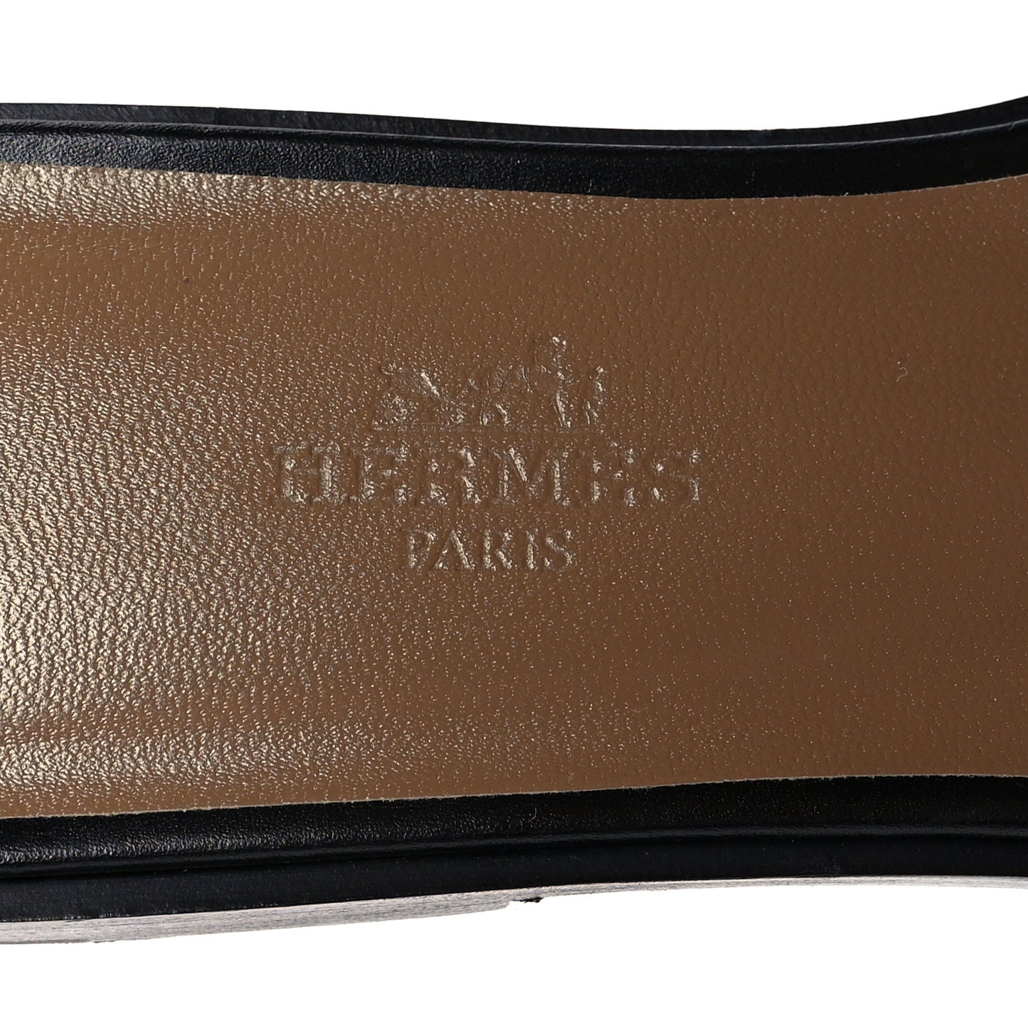 Box Calfskin Oran Sandals 36 Black