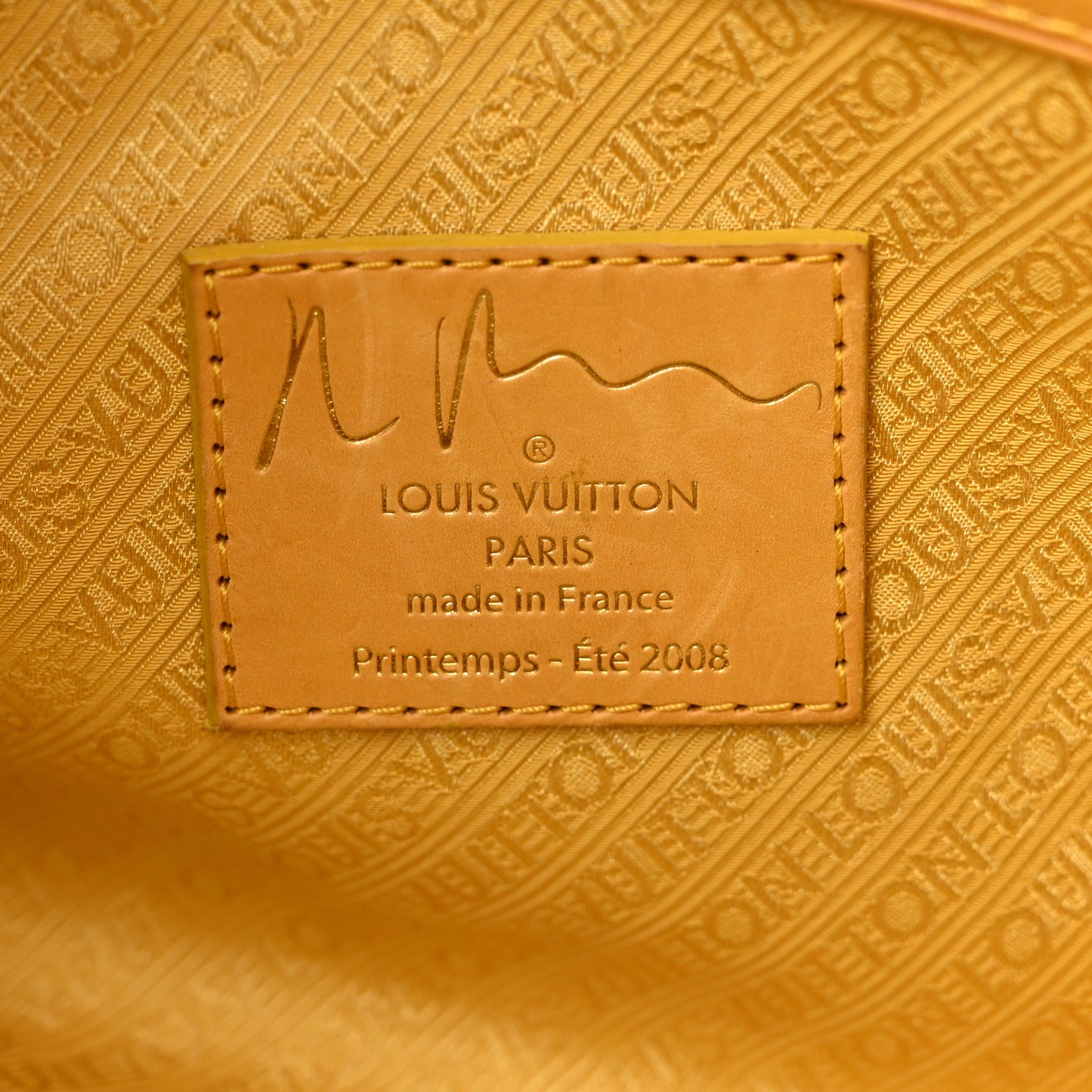 Monogram Pulp Defile Weekender PM Yellow