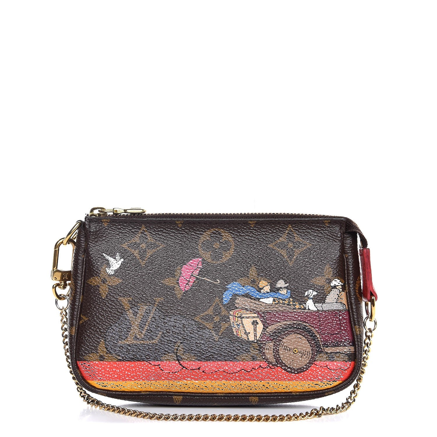 Louis Vuitton Monogram 2015 Christmas Animation Mini Pochette Accessories 1 of 10