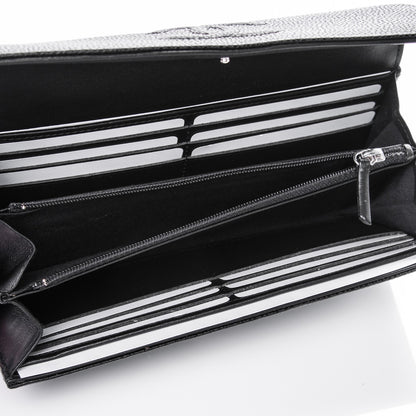 Chanel Caviar Timeless CC Large Gusset Flap Wallet Black 5 of 8