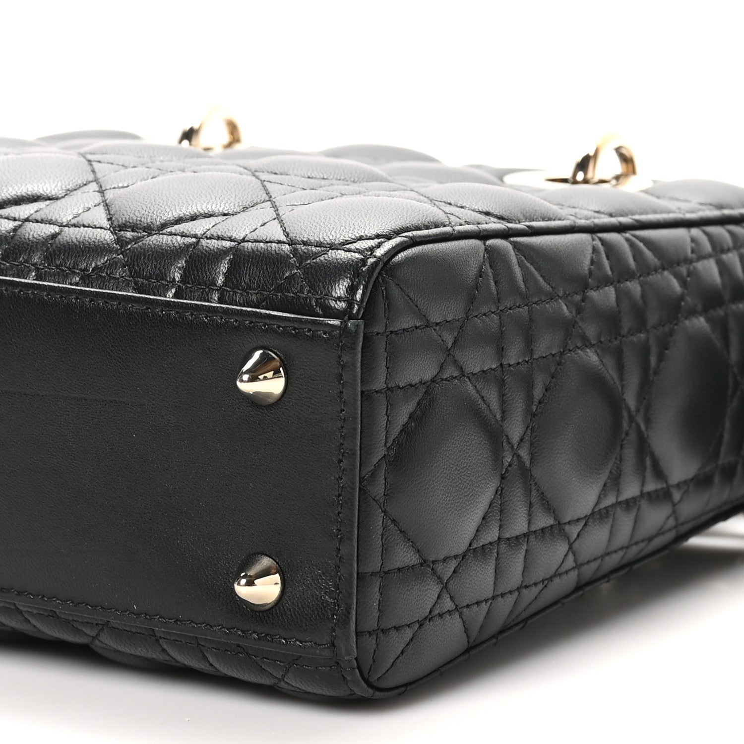 Christian Dior Lambskin Cannage Small My ABCDior Lady Dior Black 10 of 10