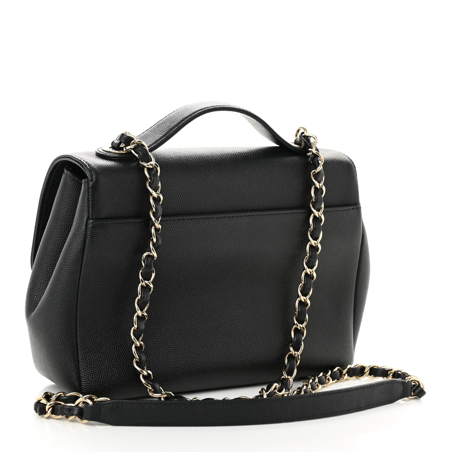 Caviar Quilted Medium Business Affinity Flap Black