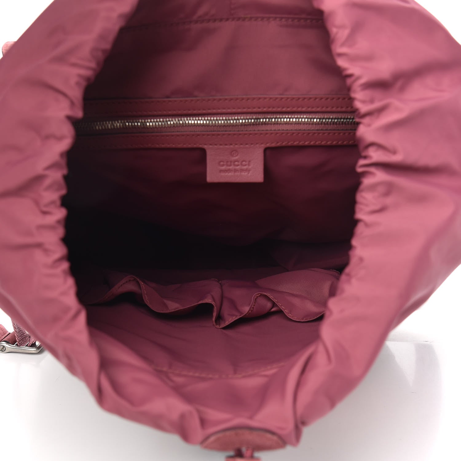 Gucci GG Supreme Monogram Blooms Medium Single Buckle Backpack Beige Multicolor Dry Rose 5 of 9