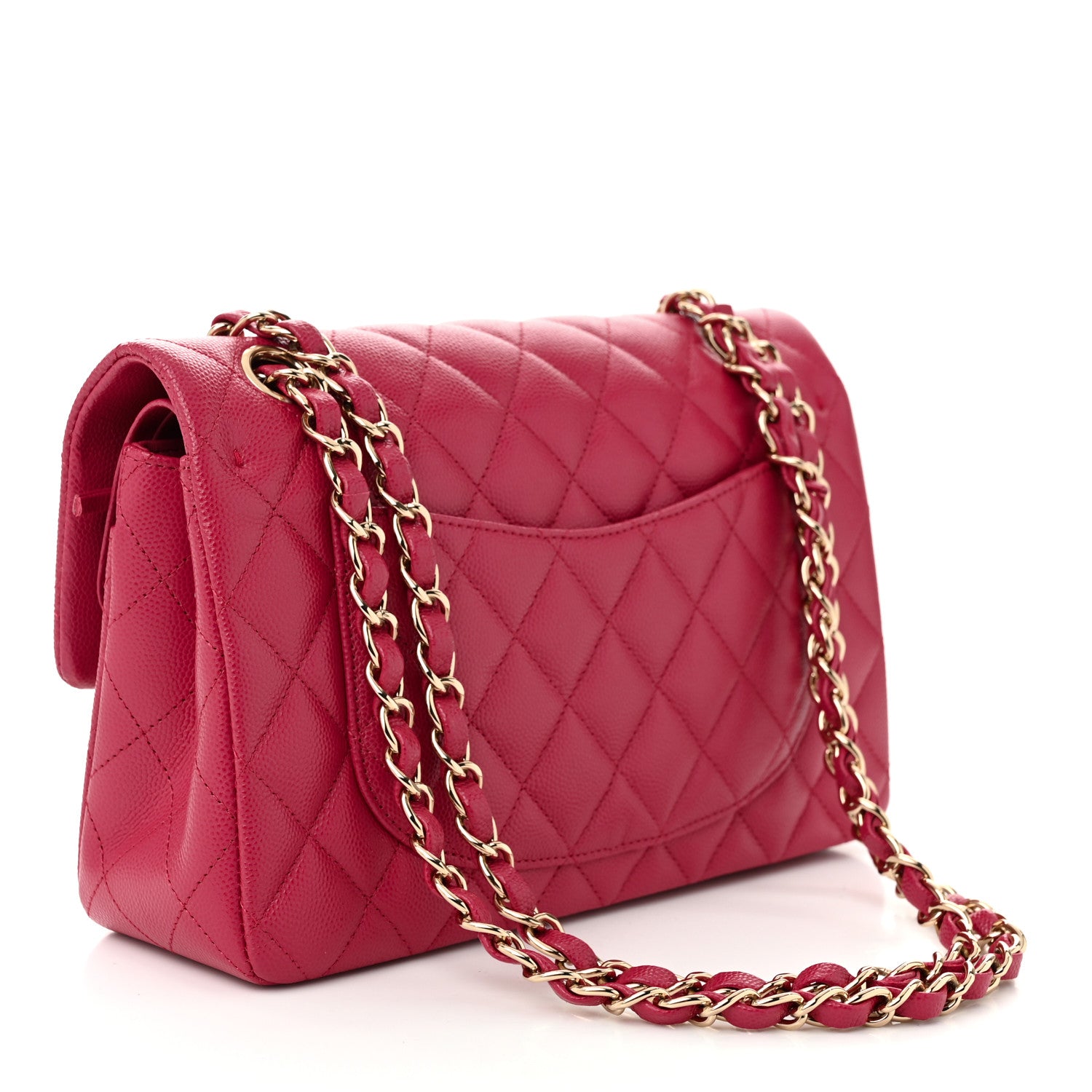 Chanel Caviar Quilted Small Double Flap Fuchsia 3 of 10