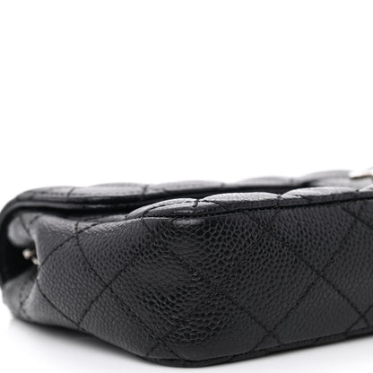 Chanel Caviar Quilted East West Flap Black 9 of 10