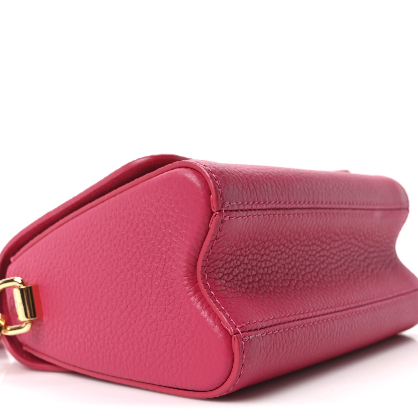 Taurillon Smooth Calfskin Scrunchie Twist One Handle PM Pondichery Pink