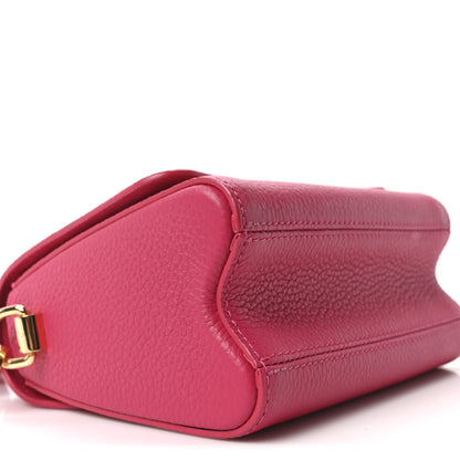 Louis Vuitton Taurillon Smooth Calfskin Scrunchie Twist One Handle PM Pondichery Pink 8 of 9