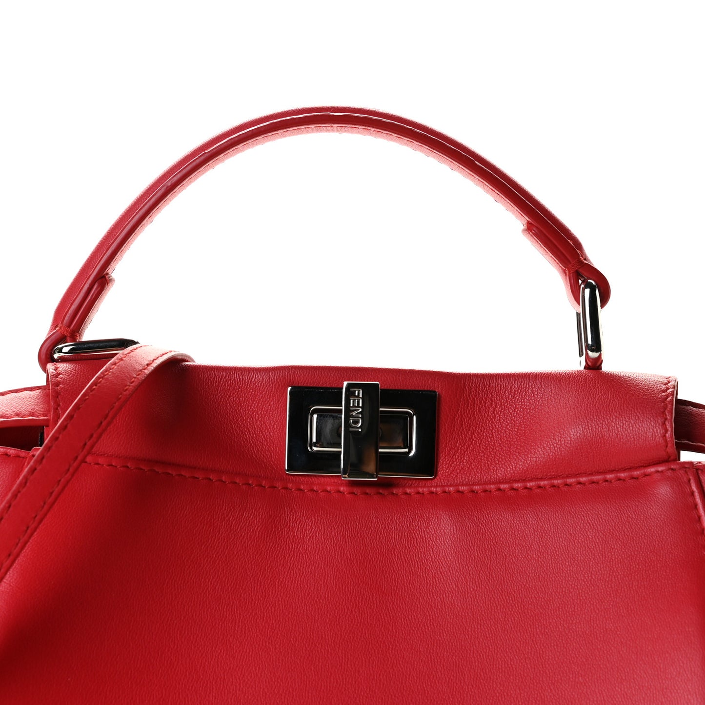 Nappa Mini Peekaboo Iconic Satchel Fiamma