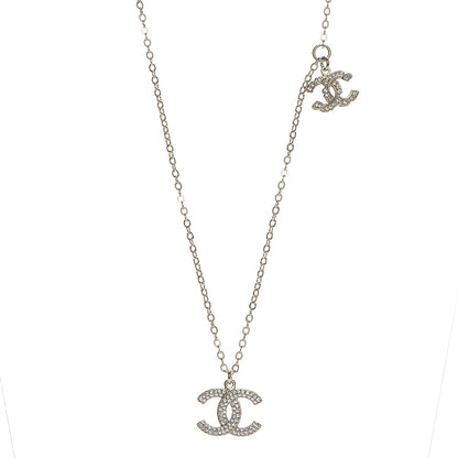 Chanel Crystal CC Necklace Gold 1 of 5