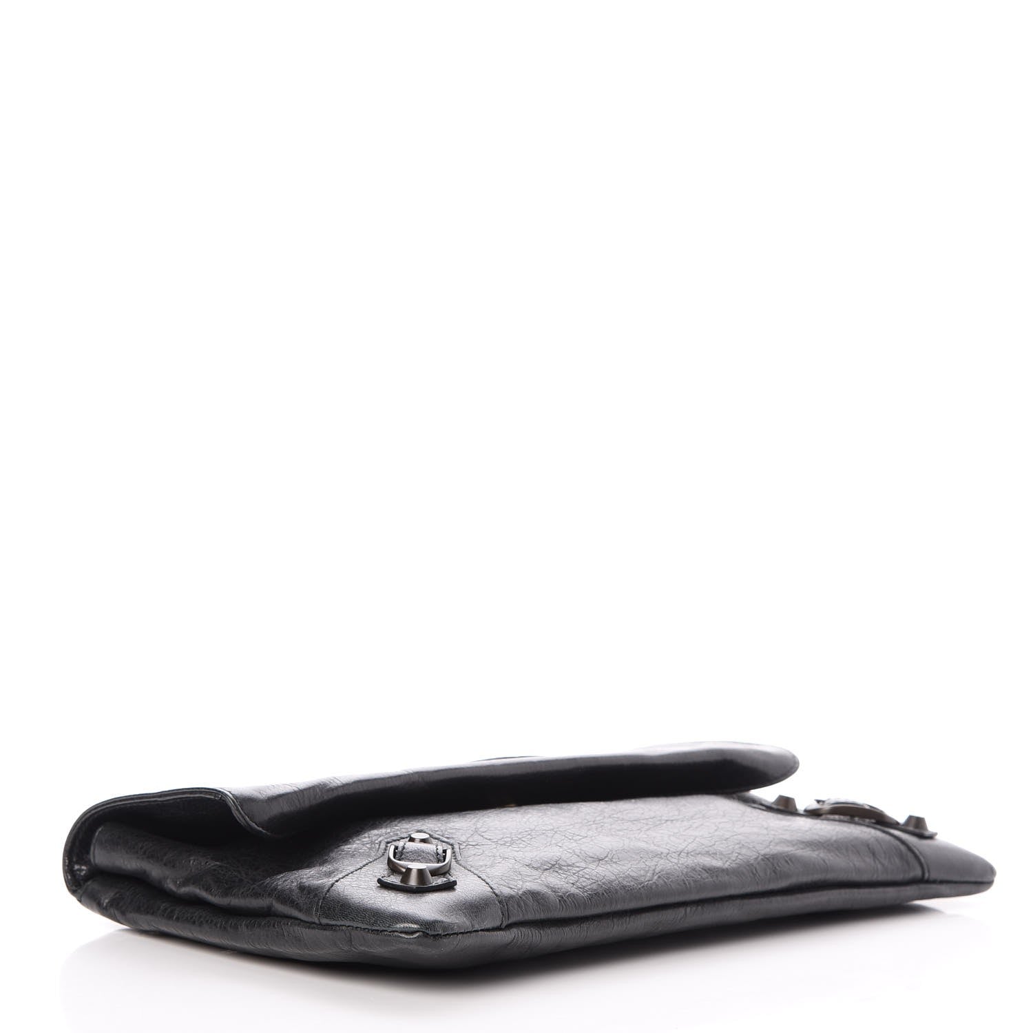 Balenciaga Agneau Classic Hardware Envelope Clutch Black 4 of 7