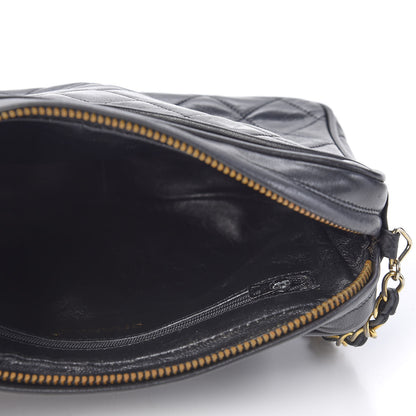 Chanel Lambskin Quilted CC Tassel Camera Case Black 4 of 12